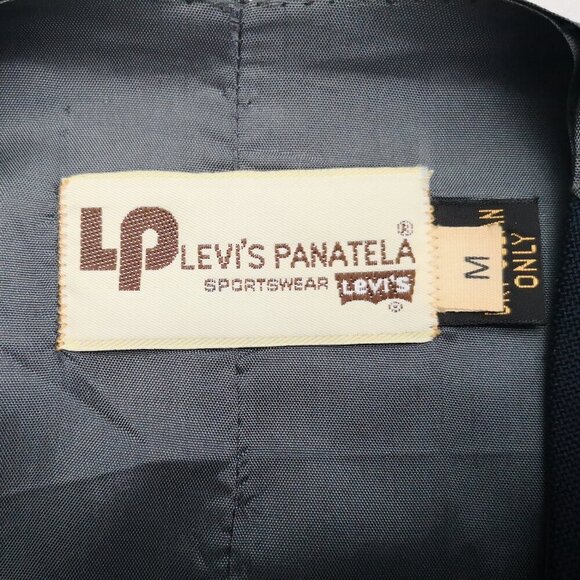 Levi's Panatela Sportswear Men's Size Medium Navy Button Front Vest - Picture 3 of 7